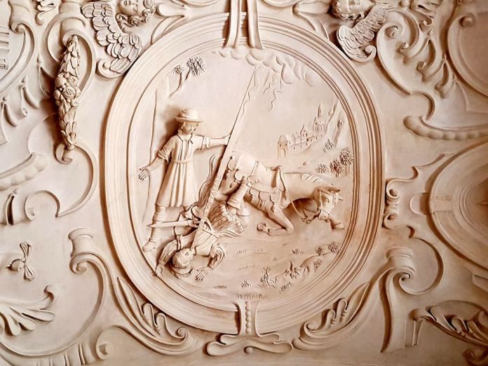 plafond en stuc abbaye du parc Leuven