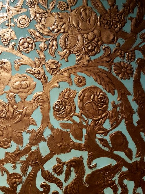 papier recouvrant murs m museum leuven Louvain