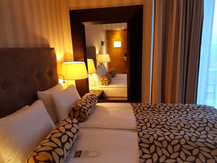 ma chambre à l'hôtel Thon à Bruxelles