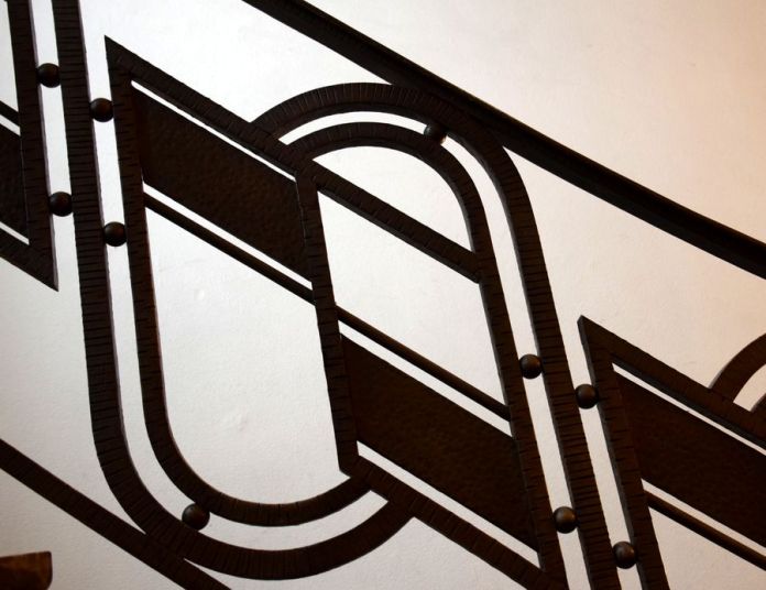 fer forgé de la rampe du Palais de la Folle Chanson à Bruxelles