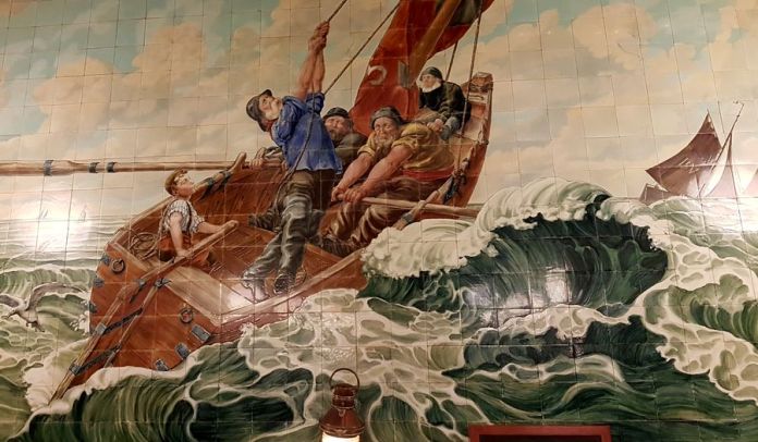 bateau dans la tempête restaurant Vincent à Bruxelles