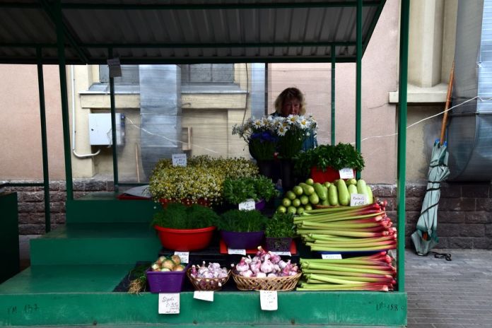 légumes grand marché de Riga