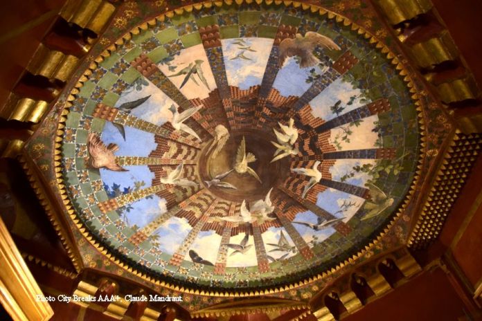 fumoir trompe-l'oeil casa vicens barcelone