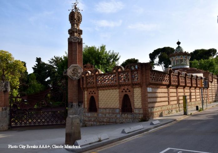 vue d'ensemble entrée pavillons Güell