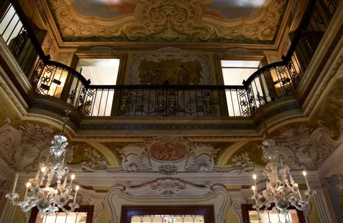 Brenta, Italie, Italy, VillaWidmann, intérieur