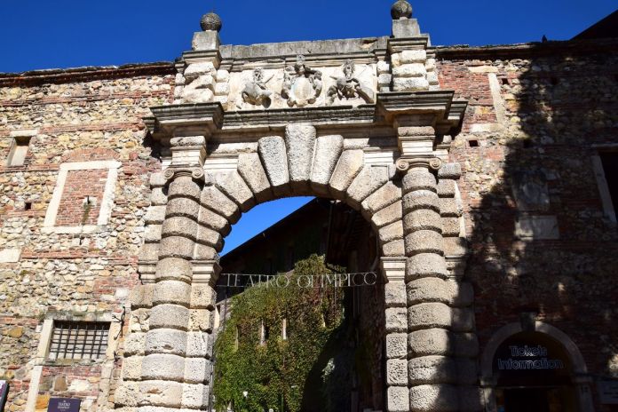 Vicence, Vicenza, Italie, Italy, TeatroOlimpico, entrée