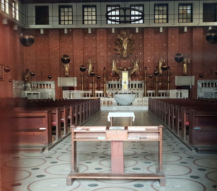 Prague, église, intérieur, SacréCoeurdeJésus