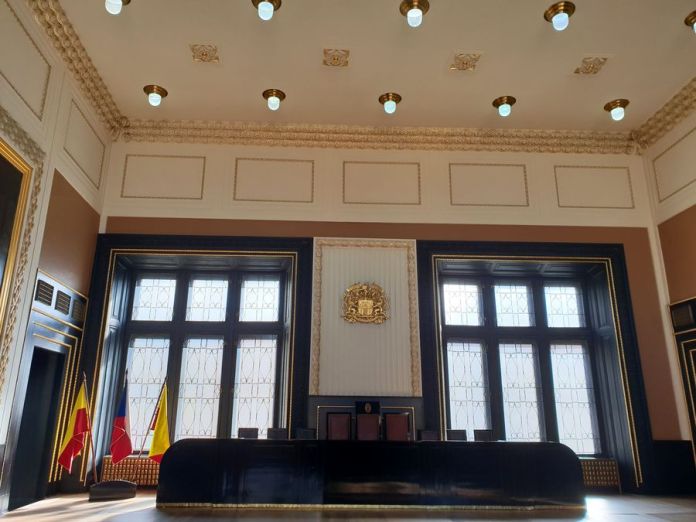 Prague, salle de réunion, ancien hôtel de ville