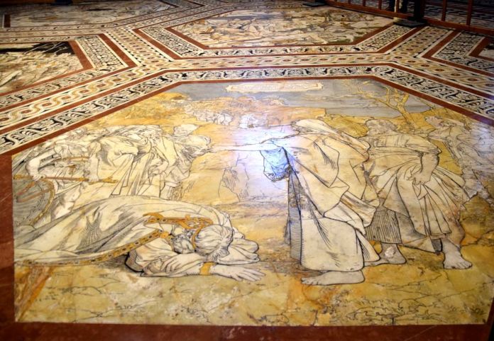 sol de la cathédrale